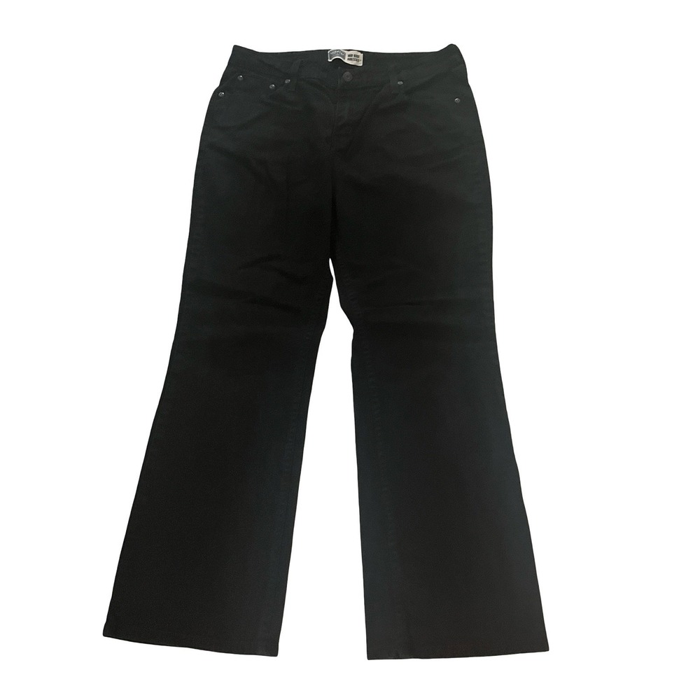 Levi's Signature Women's Size 14 Med Black Mid Rise Bootcut Jeans 99% Cotton